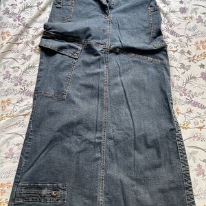 Promod Blue Maxi Skirt